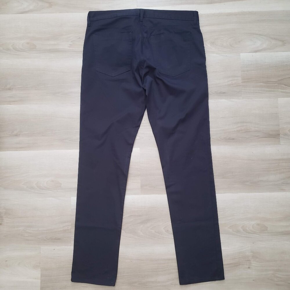 H&M Men's Slim Fit Trouser Pants Navy Blue Size 32 - Picture 8 of 11